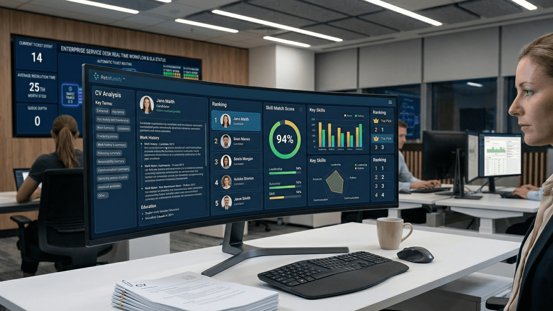 HR Screening — AI-powered CV analysis and candidate matching